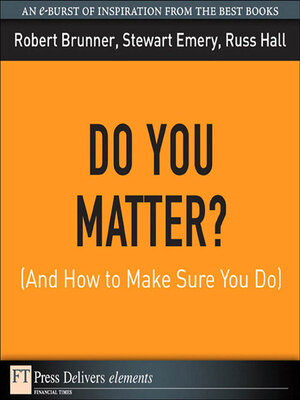 cover image of Do You Matter? (And How to Make Sure You Do)